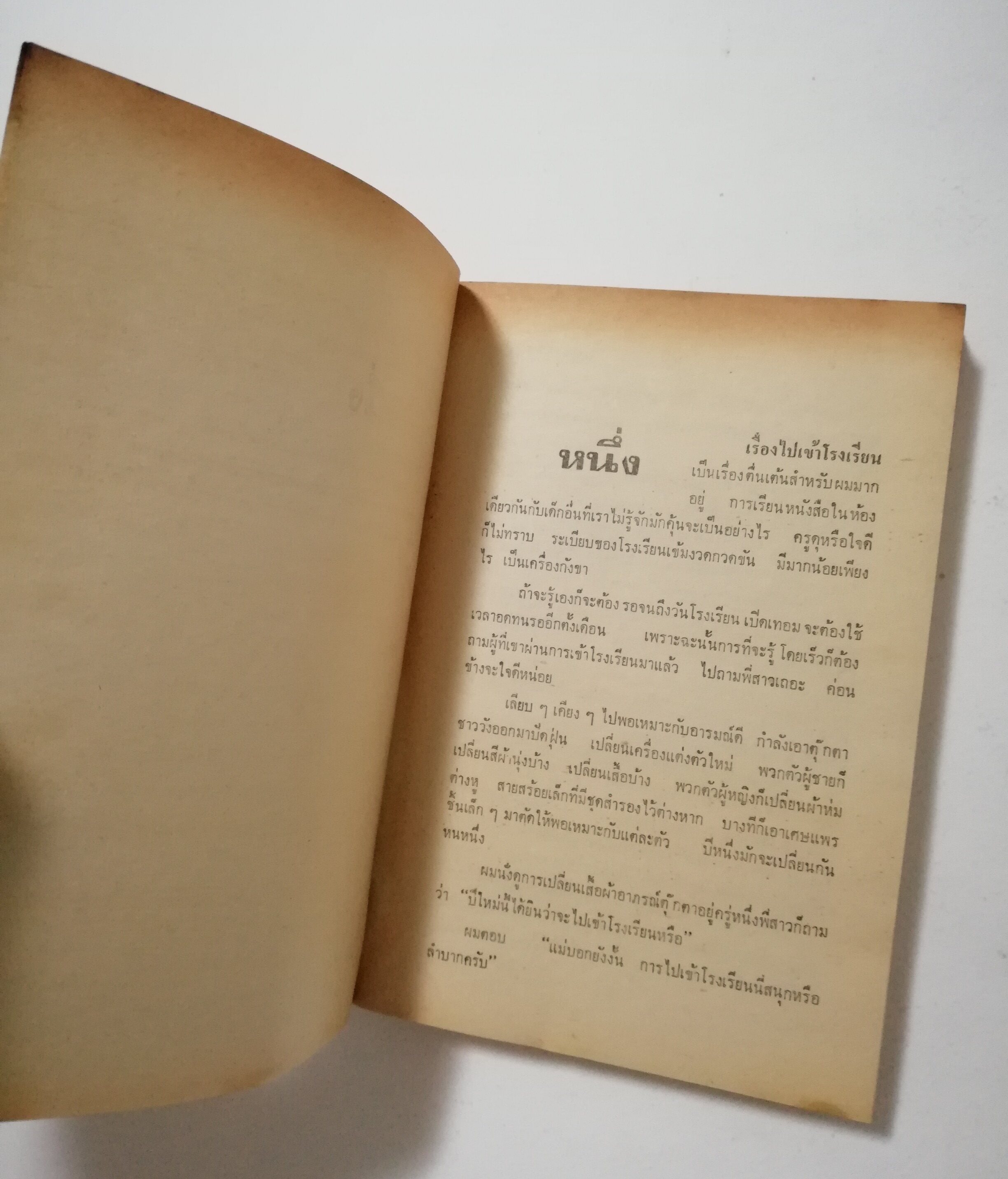 หนังสือเก่า นิยายเชิงอัตชีวประวัติของ พ.เนตรรังษี "หนุ่มนักเรียน" พร้อมภาพประกอบในเล่ม ปีที่พิพม์ ตุลาคม 2526 **มีตำหนิตามภาพ