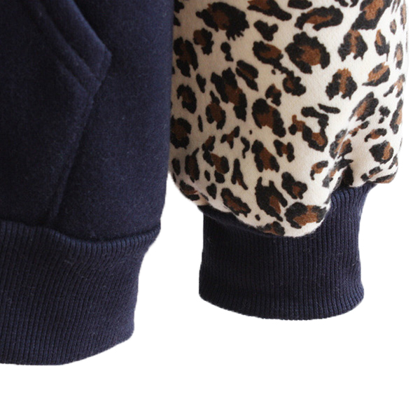 เสื้อสเวตเตอร์กันหนาว มีฮู้ดลายเสือ ซับผ้าสำลีอุ่น (12331H)