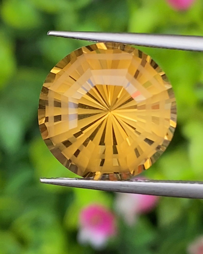 พลอย ซิทริน Citrine 10.16 กะรัต (Cts.) พลอยแท้ อัญมณีมงคลประจําวันเกิด เครื่องประดับพลอย