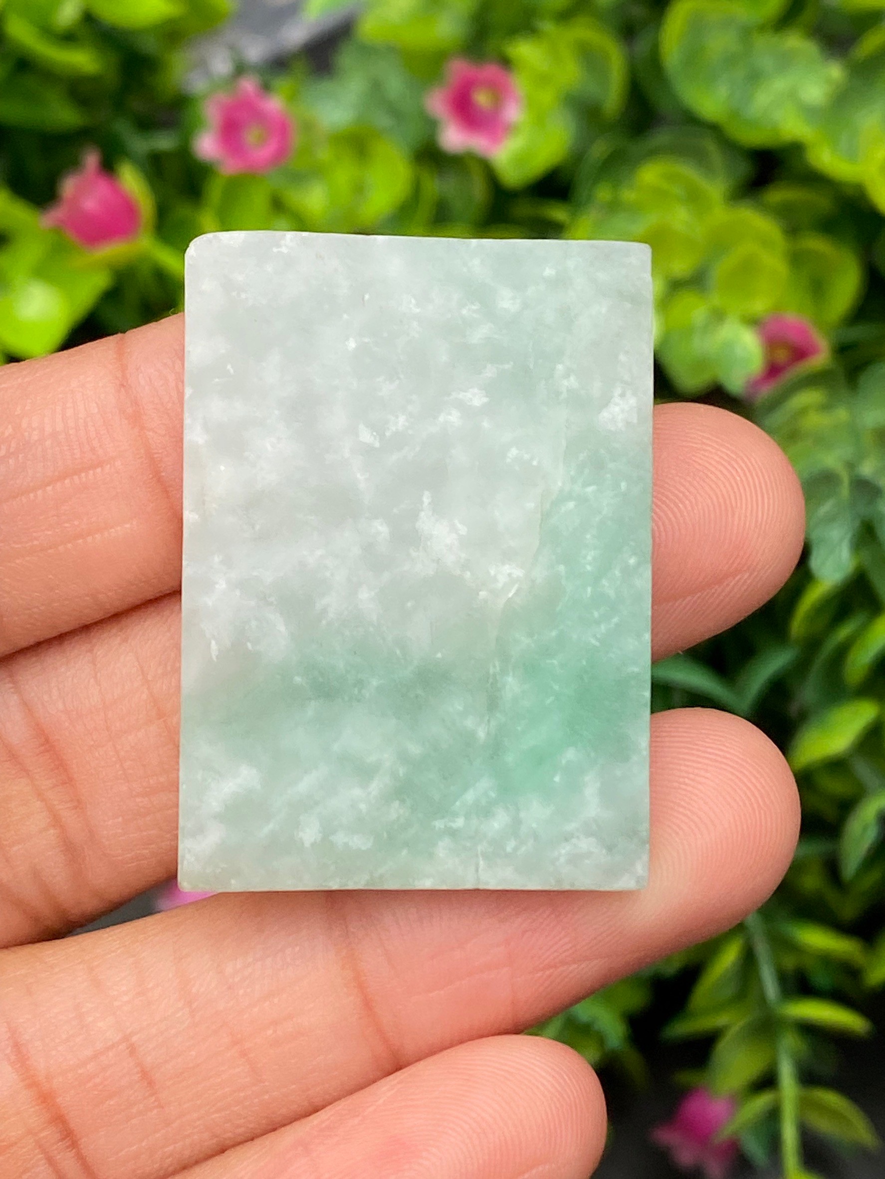 หยก แกะสลัก รูป พระ (Burmese jadeite) 81.33 กะรัต (cts.) หยก พม่า แท้