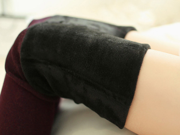 กางเกงเลกกิ้งกันหนาวติดลบ ซับกำมะหยี่ เปิดปลายเท้า (11261L)