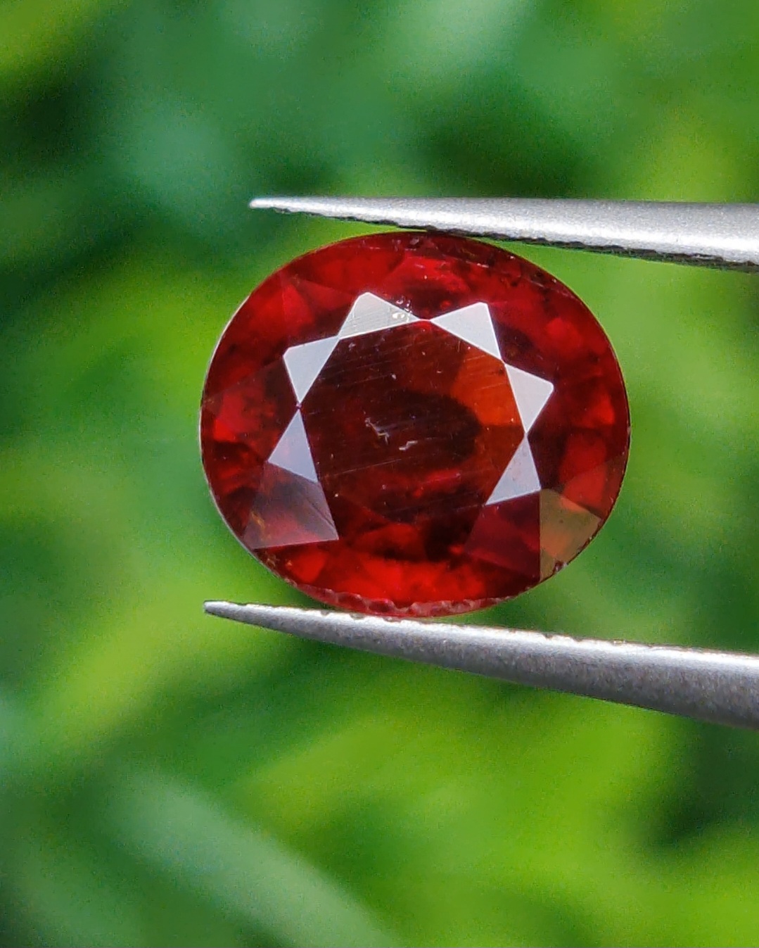 พลอย สเปสซาร์ไทต์ Spessartite Garnet 2.90 กะรัต Cts. พลอยแท้ อัญมณีมงคลประจําวันเกิด เครื่องประดับพลอย