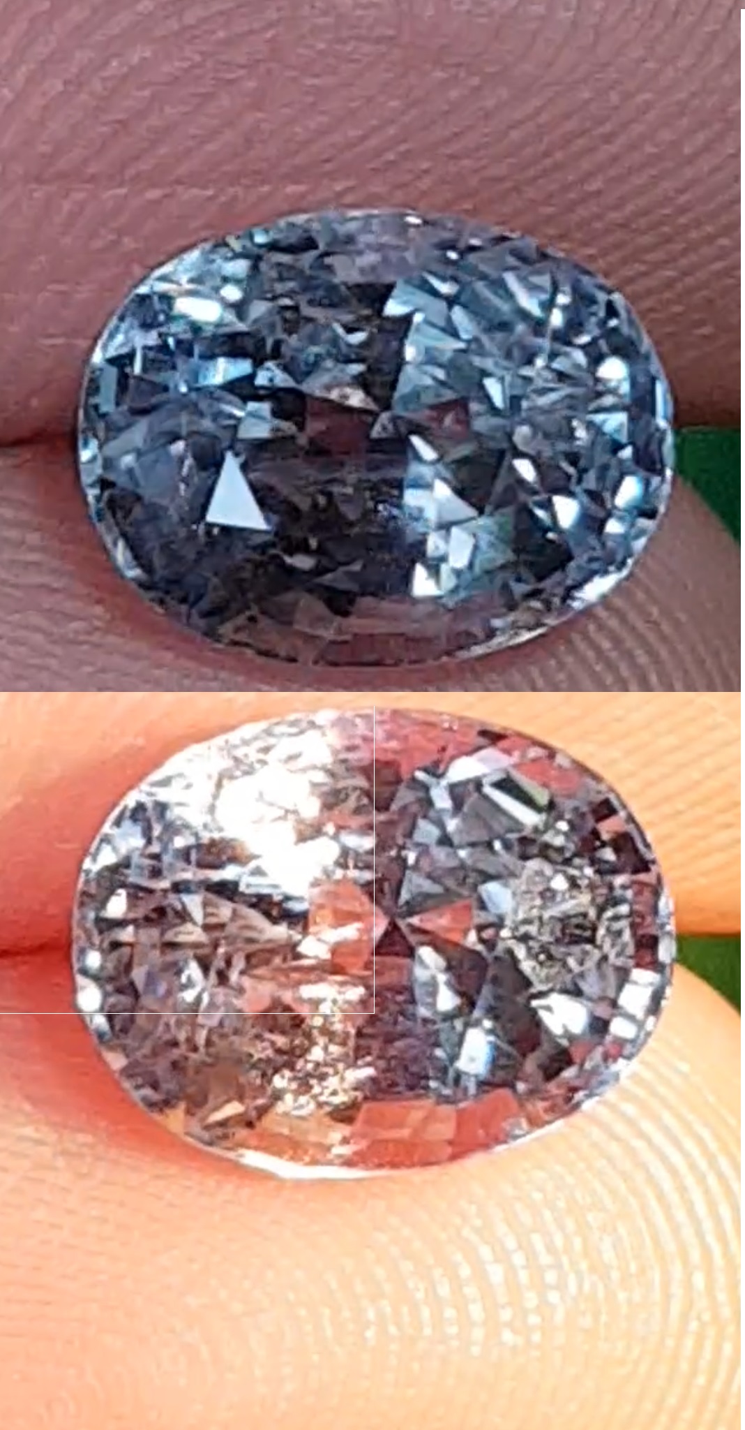 พลอย คัลเลอร์เชนจ์ แซฟไฟร์ Color Change Sapphire 2.77 กะรัต (Cts.) ดิบ พร้อมใบเซอร์ พลอยแท้ อัญมณีมงคลประจําวันเกิด เครื่องประดับพลอย