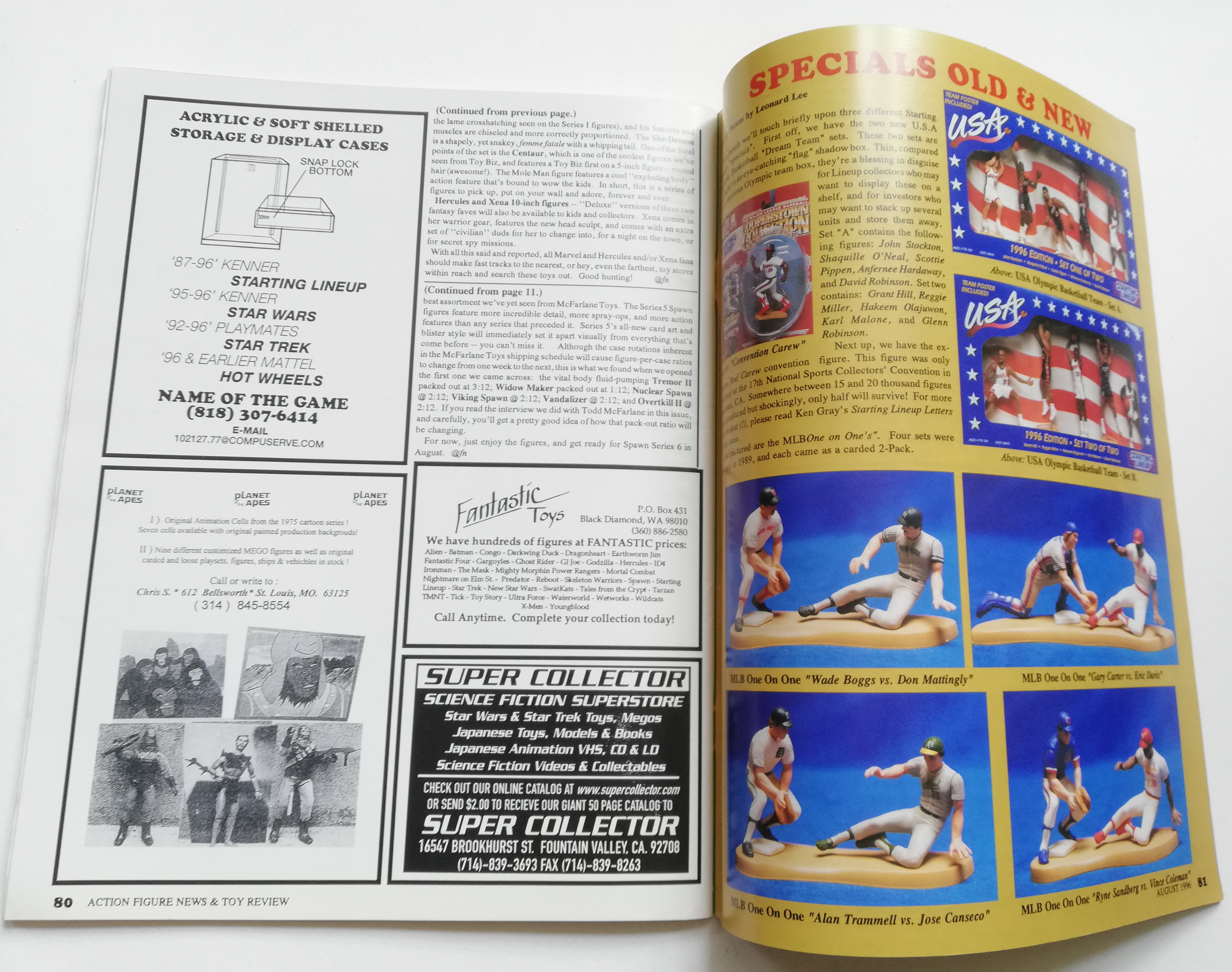 นิตยสารภาษาต่างประเทศ Lee's Action Figure News&Toys Review, August #46_Total Chaos -new Star Wars Figure -Eco-Toys -The Amazing Toy Biz -Starting Lineup -Transformers '89 part2 -McFarlane Toys mixes images and attitude to create