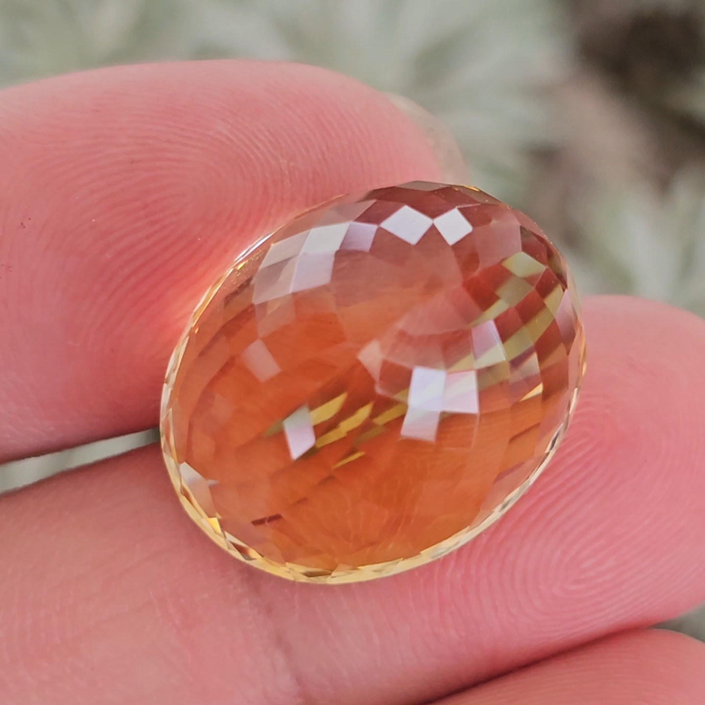 พลอย ซิทริน Citrine 32.66 กะรัต (Cts.) พลอยแท้ อัญมณีมงคลประจําวันเกิด เครื่องประดับพลอย
