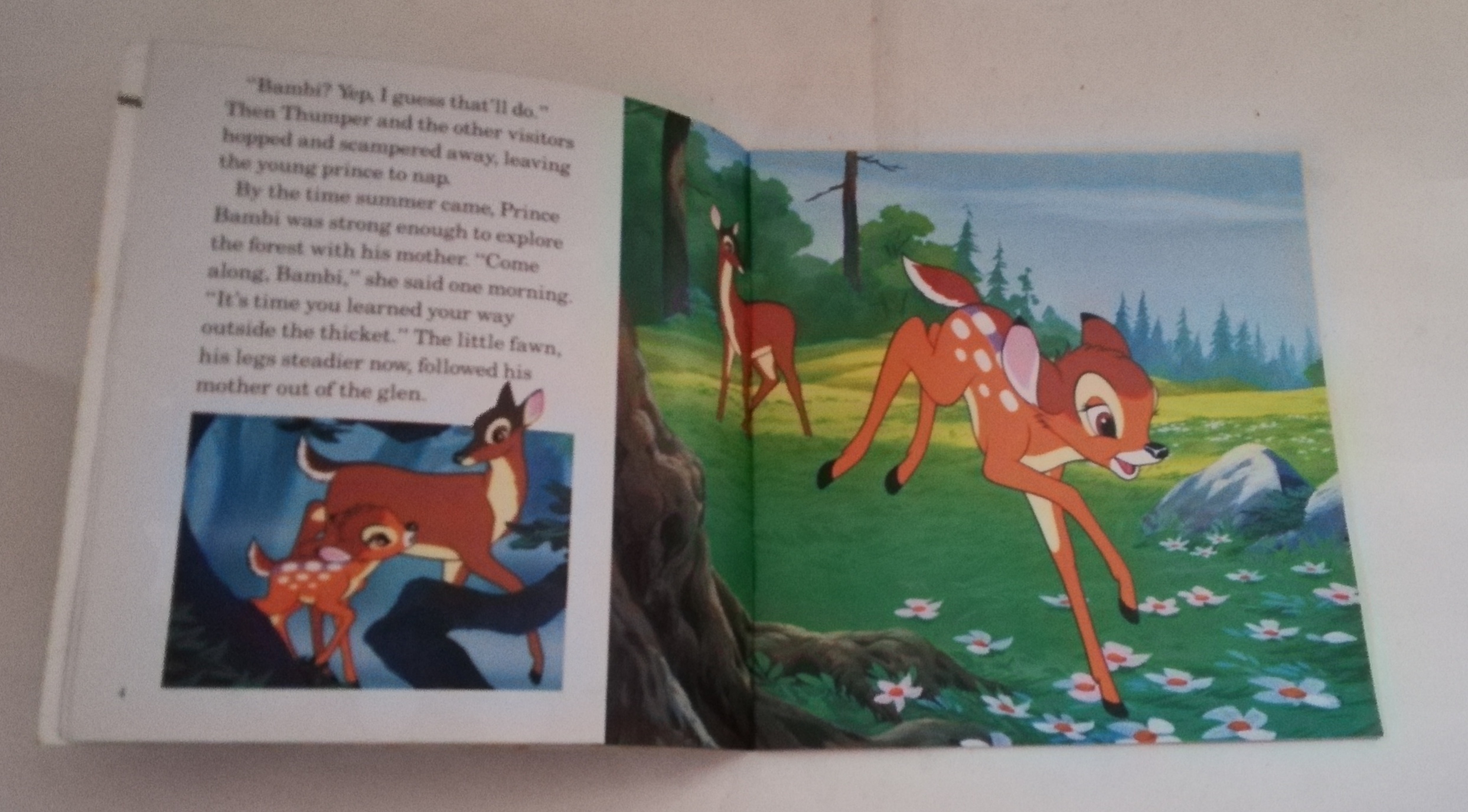 หนังสือนิทานภาษาอังกฤษจาก Disney แบมบี้ Bambi เล่มเล็ก ขนาด ประมาณ 7*7นิ้ว (เฉพาะหนังสือ ไม่มีเทปคลาสเซ็ท)