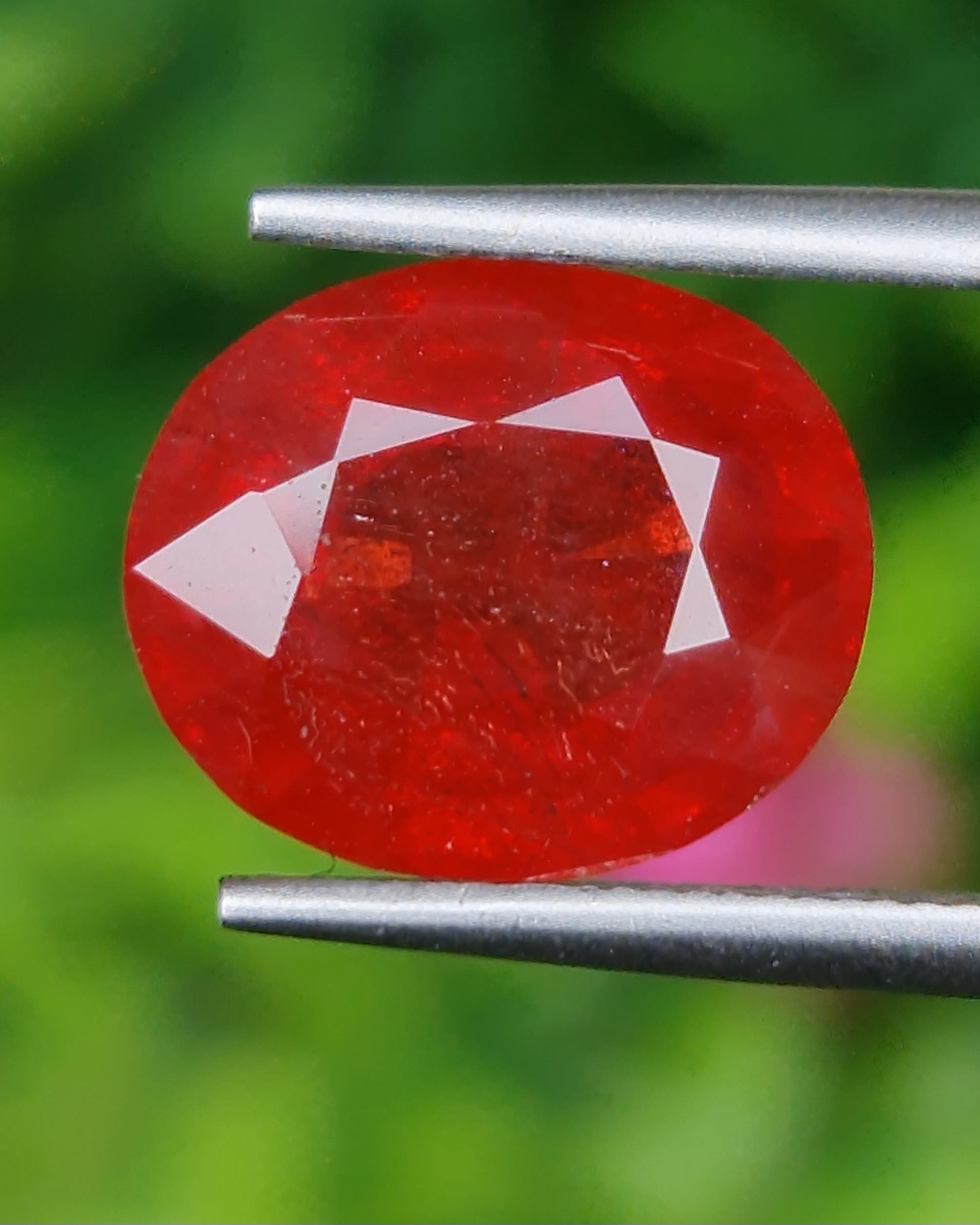 พลอย ทับทิม ซองเจีย Songea Ruby Sapphire 4.97 กะรัต (Cts.) พลอยแท้ อัญมณีมงคลประจําวันเกิด เครื่องประดับพลอย