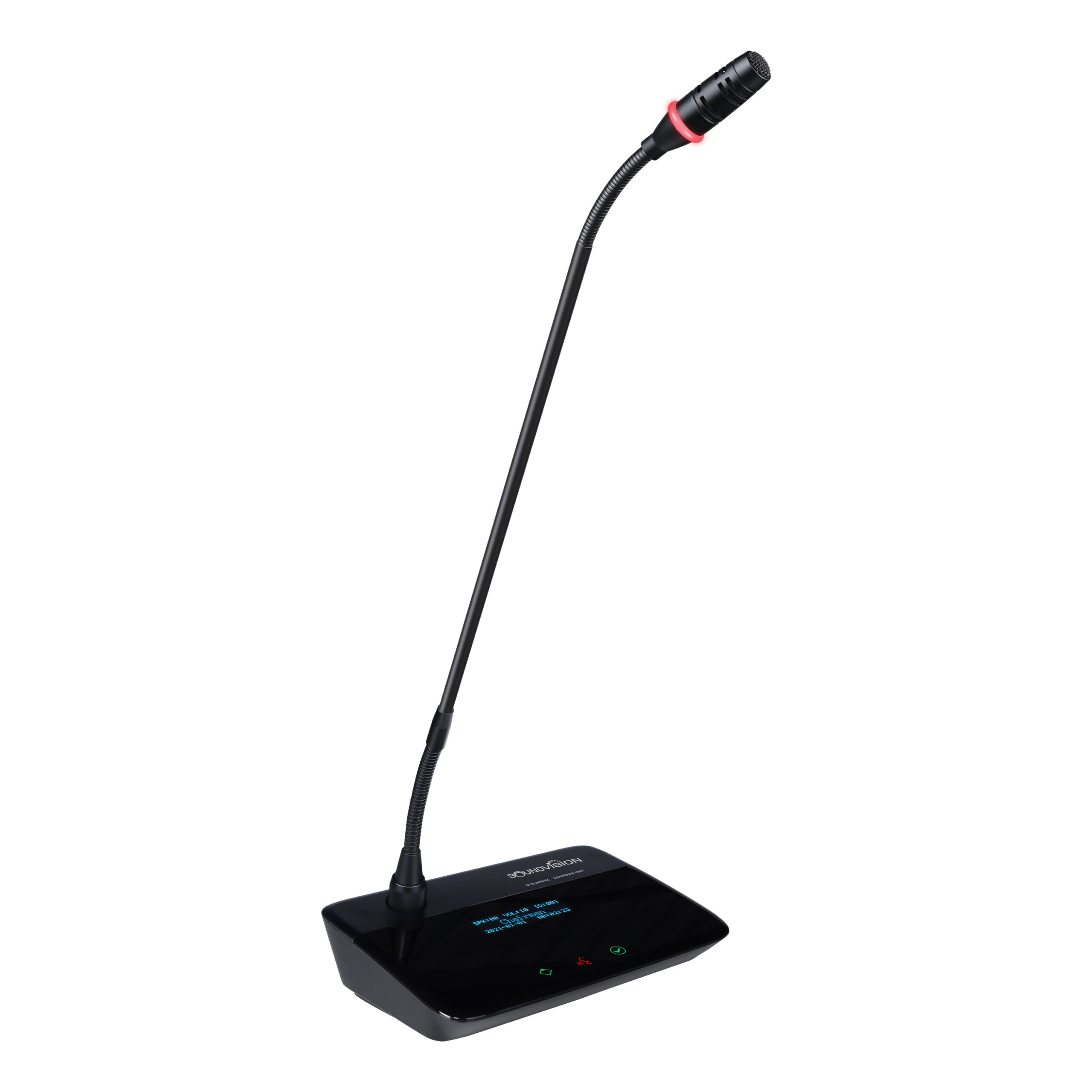 SOUNDVISION DCS-2000C ฐานไมโครโฟนประชุมใช้สายระบบดิจิตอลสำหรับประธาน ก้านไมค์ยาว 480 มม.