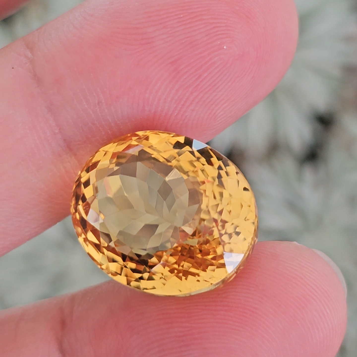 พลอย ซิทริน Citrine 25.92 กะรัต (Cts.) พลอยแท้ อัญมณีมงคลประจําวันเกิด เครื่องประดับพลอย
