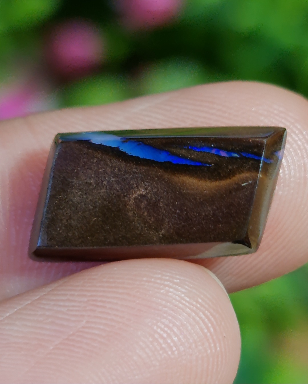พลอย โบลเดอร์ โอปอล ออสเตรเลีย Australian Boulder Opal 7.00 กะรัต (Cts.) พลอยแท้ อัญมณีมงคลประจําวันเกิด เครื่องประดับพลอย