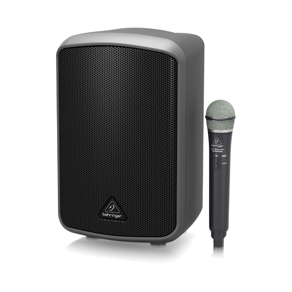 BEHRINGER MPA100BT ชุดเครื่องเสียงเคลื่อนที่ มีแอมป์ในตัว 6 นิ้ว 100 วัตต์ คลาส D มีบลูทูธ พร้อมไมค์ลอย 1ตัว