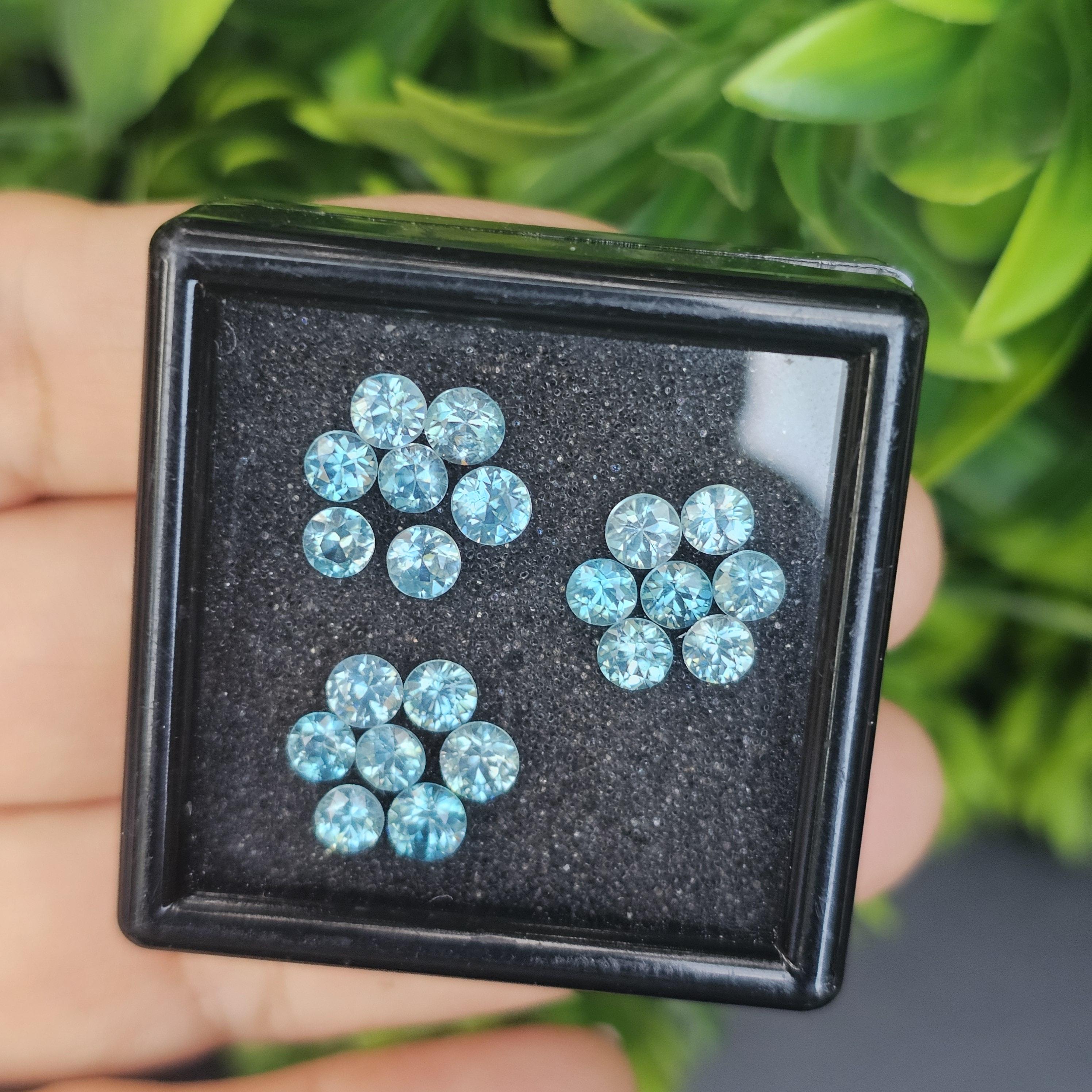 พลอย เพทาย Natural Zircon 7.18 กะรัต (Cts.) 9 เม็ด (18Pcs.) พลอยแท้อัญมณีมงคล ประจําวันเกิด เครื่องประดับพลอย