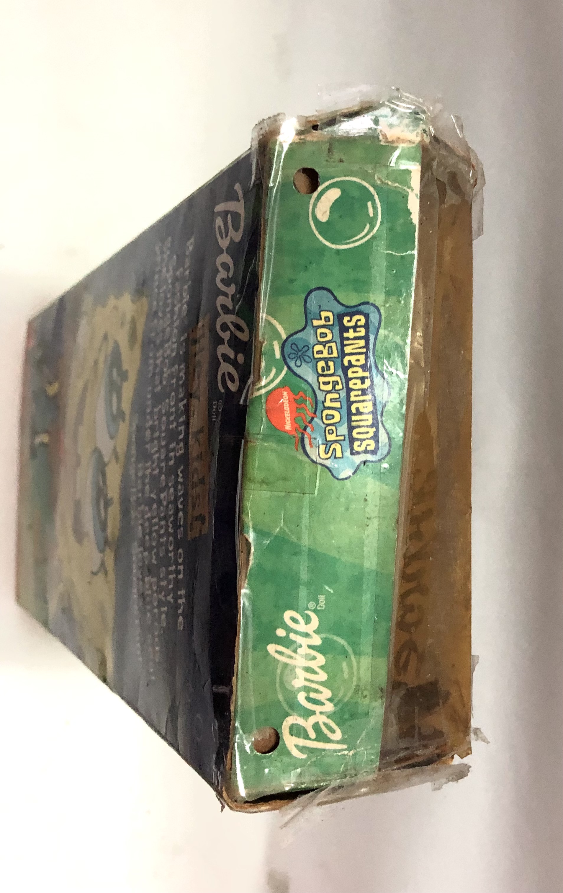 มือ1 กล่องมีตำหนิ สภาพเก่าเก็บ ตามภาพ, ตุ๊กตาบาร์บี้รุ่นสปองบ๊อบ SpongeBob Square Pants