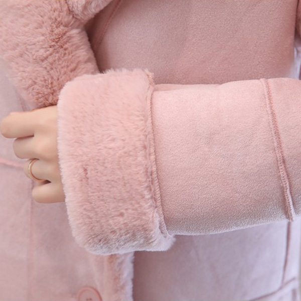 เดรสโค้ทหนังแกะกันหนาวติดลบ บุขนเฟอร์เต็มตัว (12218X)