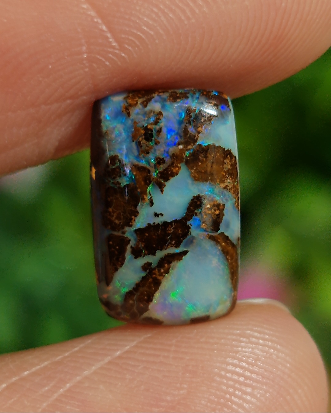 พลอย โบลเดอร์ โอปอล ออสเตรเลีย Australian Boulder Opal 2.80 กะรัต (Cts.) พลอยแท้ อัญมณีมงคลประจําวันเกิด เครื่องประดับพลอย