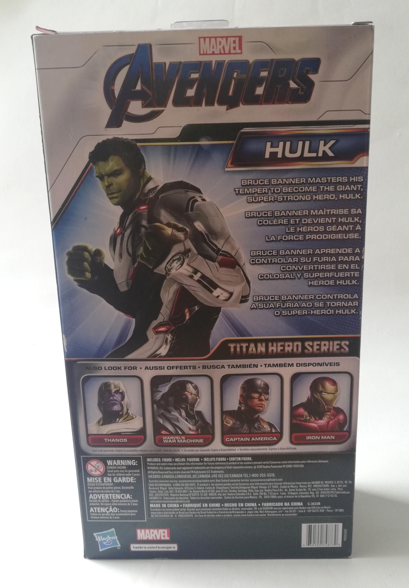 โมเดลเดอะ ฮัลค์ รุ่นรีเจ็ค กล่องพิมพ์ผิด, The Hulk จากภาพยนต์ Avenger, ซีรีย์ ไททันฮีโร่ จาก Marvel ขนาด 12นิ้ว ตามภาพ