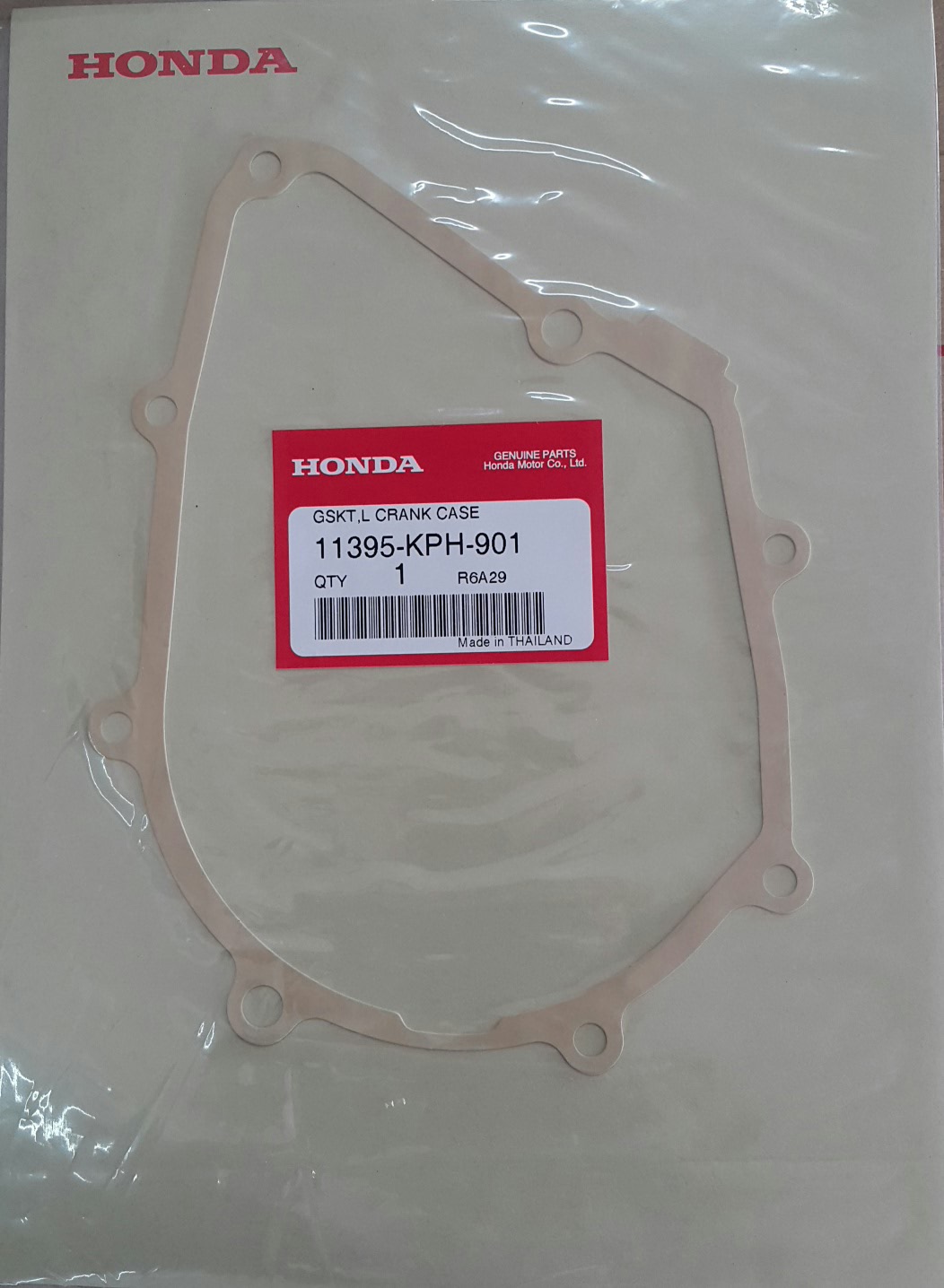 ปะเก็นฝาครอบเครื่องด้านซ้าย ดรีม125/เวฟ125/เวฟ125ไอ(ปี2012-22)ปลาวาฬ-LED