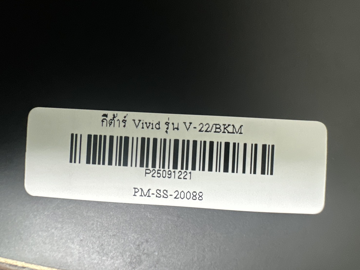 Guitar กีตาร์โปร่ง Vivid รุ่น V-22/BKM