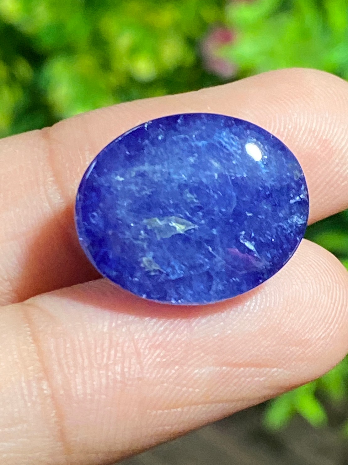 พลอย แทนซาไนท์ Tanzanite 21.48 กะรัต (Cts.) พลอยแท้ อัญมณีมงคลประจําวันเกิด เครื่องประดับพลอย