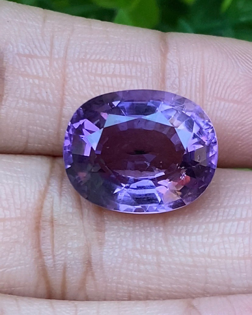 พลอย อเมทิส Amethyst 11.83 กะรัต (Cts.) พลอยแท้ อัญมณีมงคลประจําวันเกิด เครื่องประดับพลอย