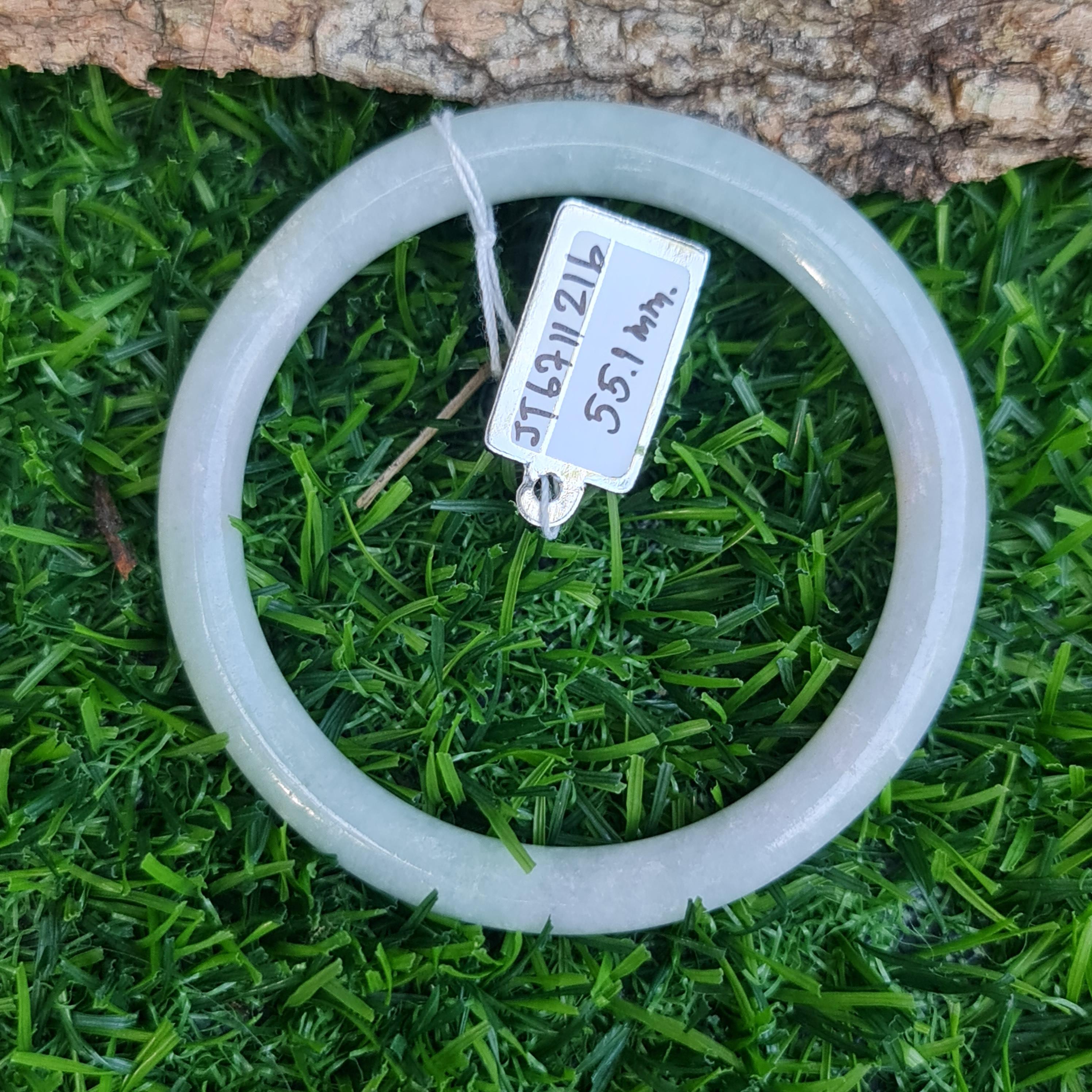 JT6711216 หยก พม่า แท้ Jade กำไลหยก (Jadeite bracelet) พม่า (Myanmar) 55.1 มม.