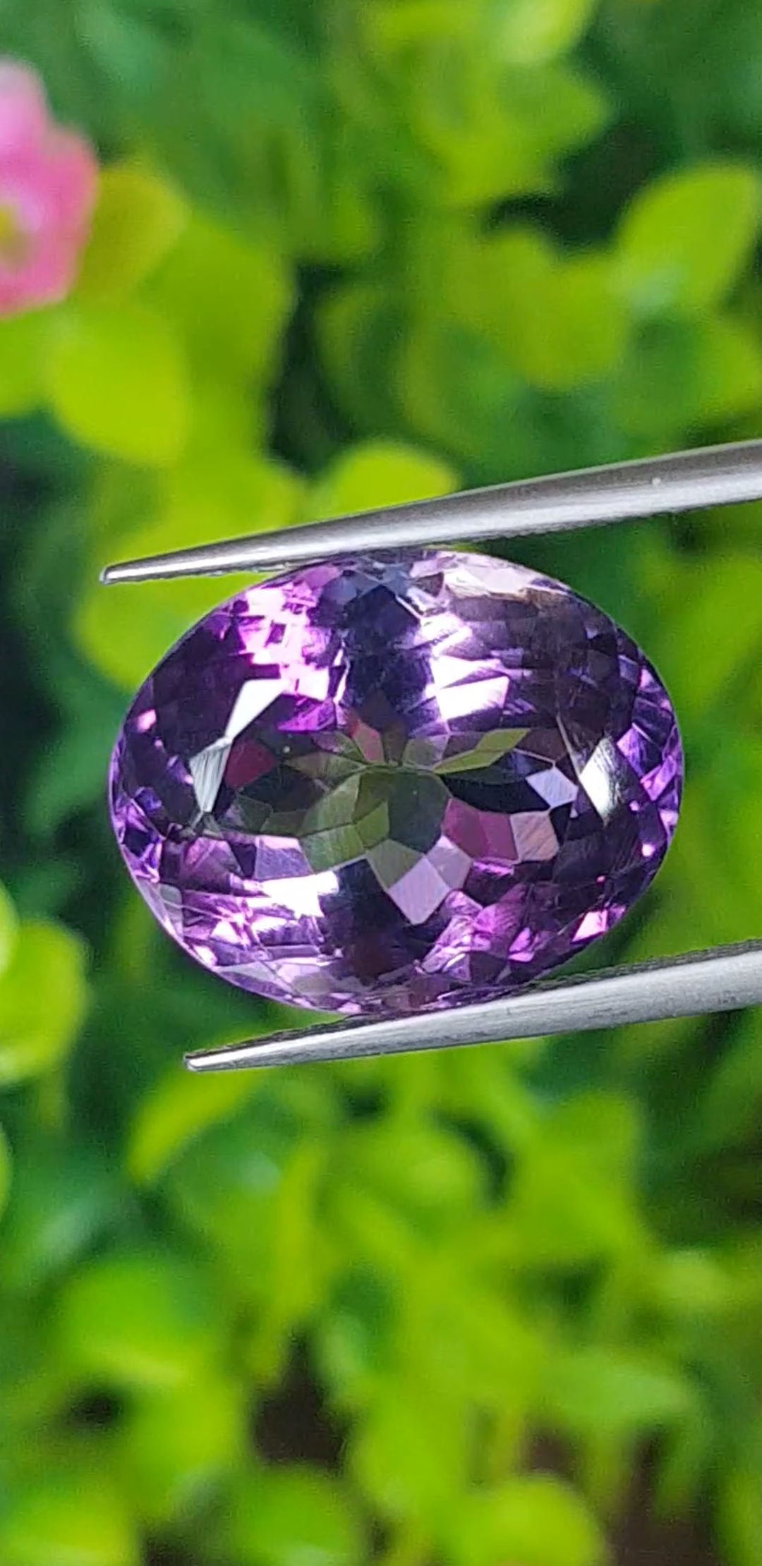 พลอย อเมทิส Amethyst 11.36 กะรัต (Cts.) พลอยแท้ อัญมณีมงคลประจําวันเกิด เครื่องประดับพลอย