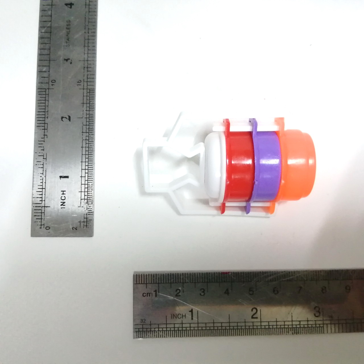 ปิ่นโตพลาสติก ของเก่าเรทโทร 2นิ้วถอดแยกชิ้นได้ขนาดตามรูป สภาพดี