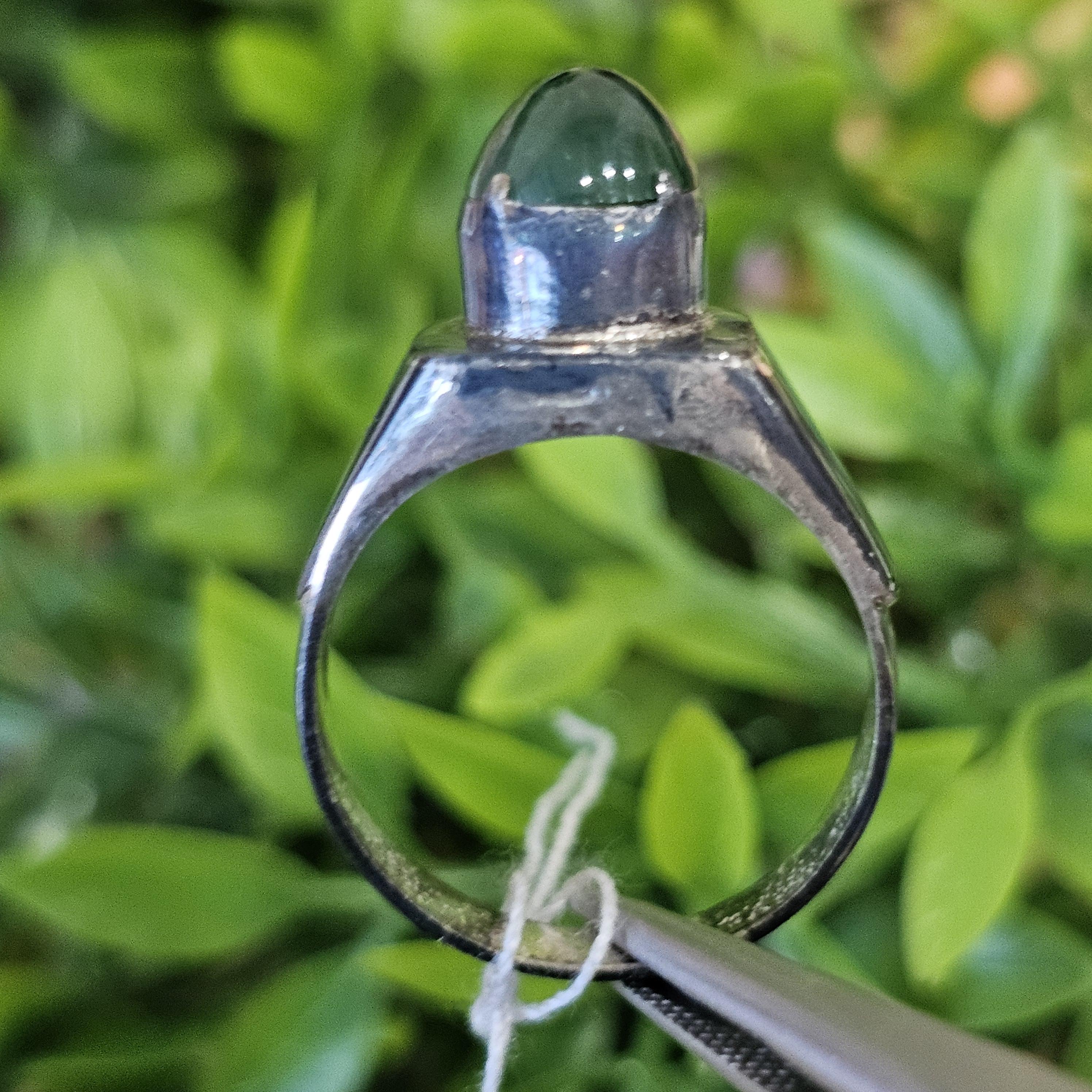 หยก พม่า แท้ Jade แหวนหยก (jadeite Ring) Size 59 ดิบ ไม่ผ่านการปรับปรุง (Type A) พม่า (Myanmar)