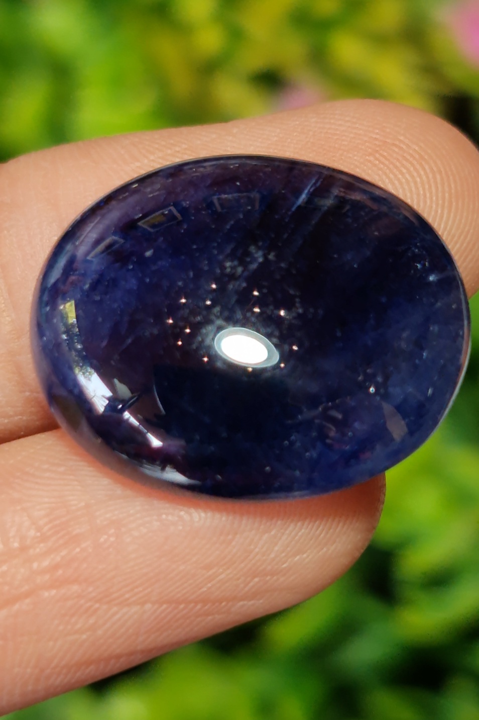 พลอย ไพลิน Blue Sapphire 39.24 กะรัต (Cts.) ดิบ (Unheated) พลอยแท้ อัญมณีมงคลประจําวันเกิด เครื่องประดับพลอย
