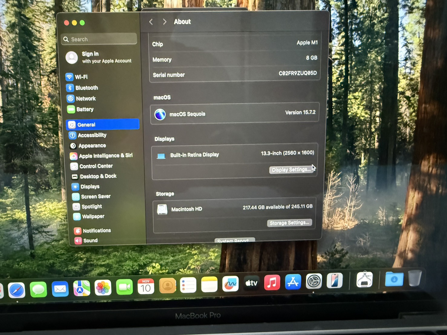 Apple Macbook Pro 13" 2020 (M1/8GB/M.2 256GB)+Adapter