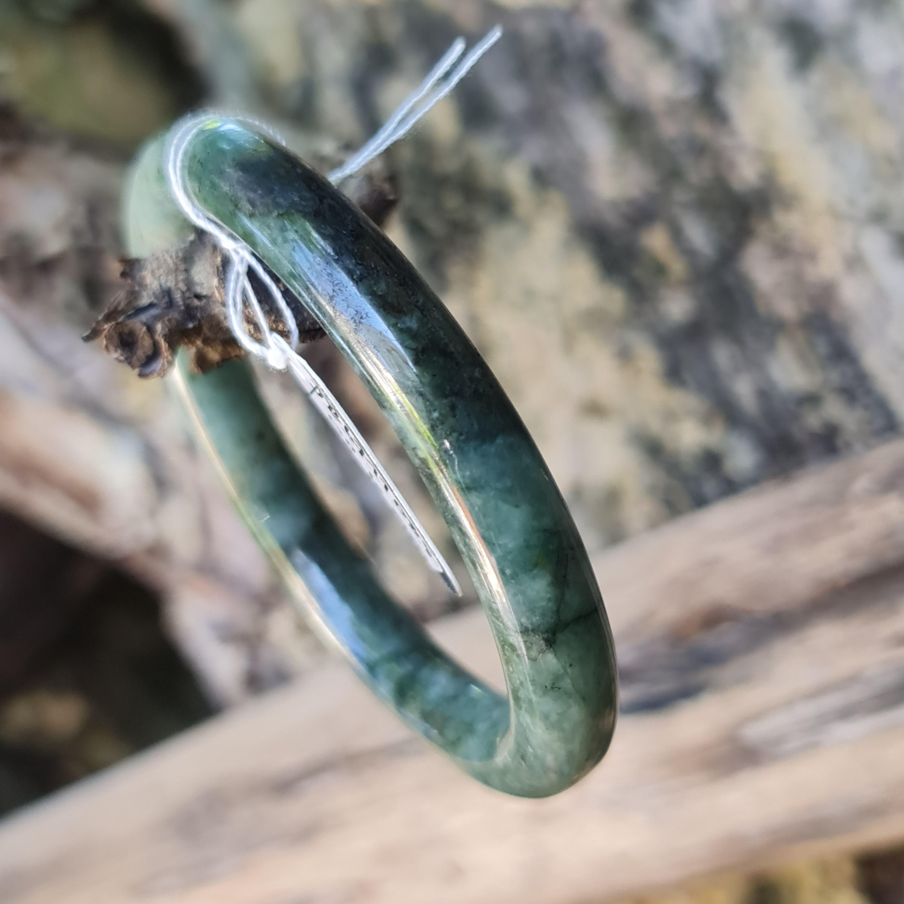 JB6711088 หยก พม่า แท้ Jade กำไลหยก (Jadeite bracelet) พม่า (Myanmar) 50.6 มม.