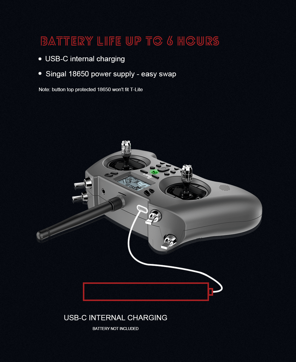 รีโมท วิทยุ Jumper T-Lite V2 ELRS RC วิทยุเครื่องบิน โดรน เฮลิคอปเตอร์ ปีกบิน ELRS