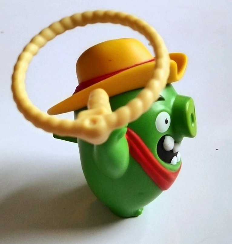 ของสะสมจากแมคโดนัลด์ หมูสีเขียวในเกมส์อนิเมชั่น แองกรี้เบิร์ด Angry bird ,the pigs