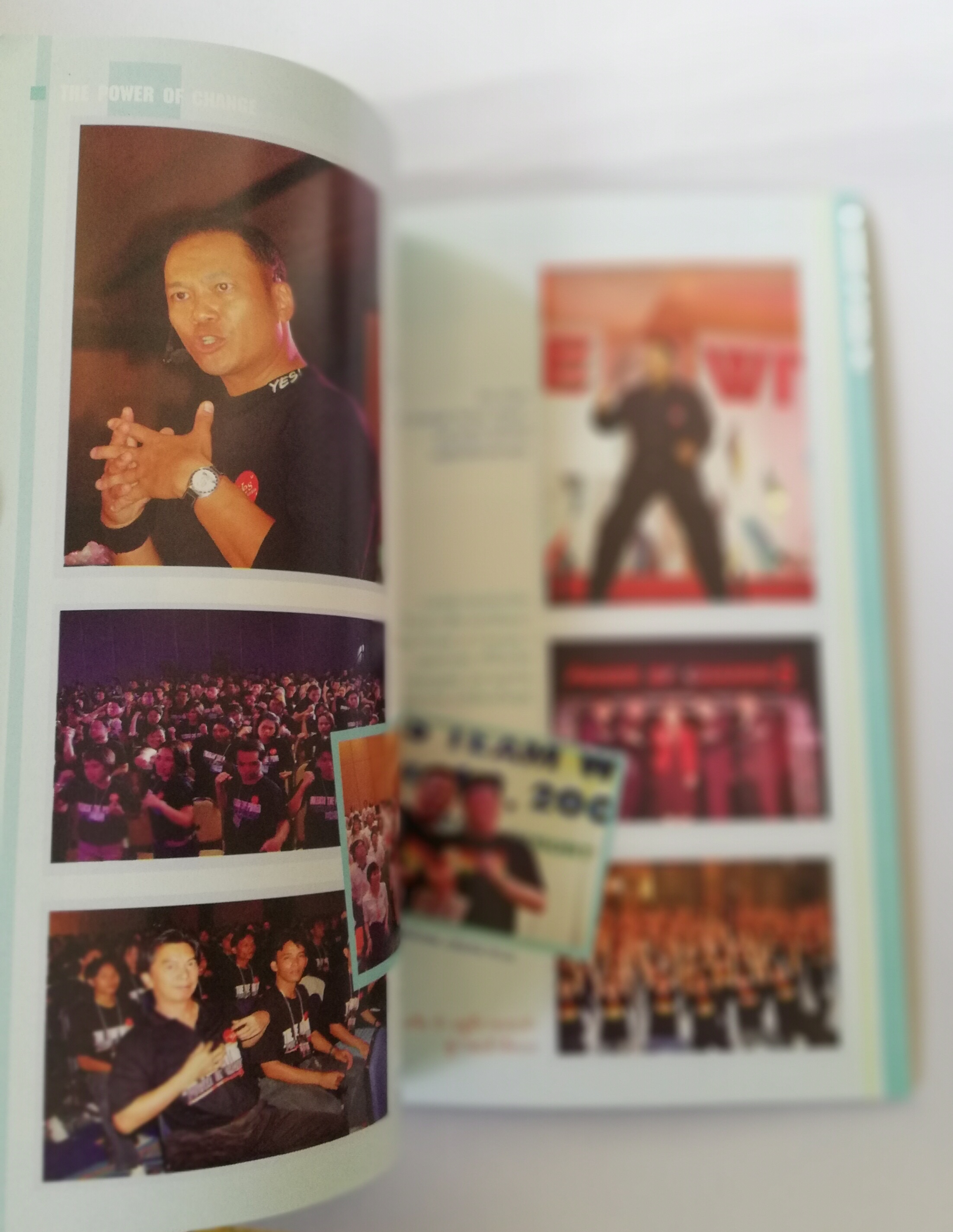 หนังสือฝึกตนเอง **ปกมีตำหนิ ตามภาพ "คิด พูด ทำ รวย" The Power of Change โดย ศุภกิจ รุ่งโรจน์