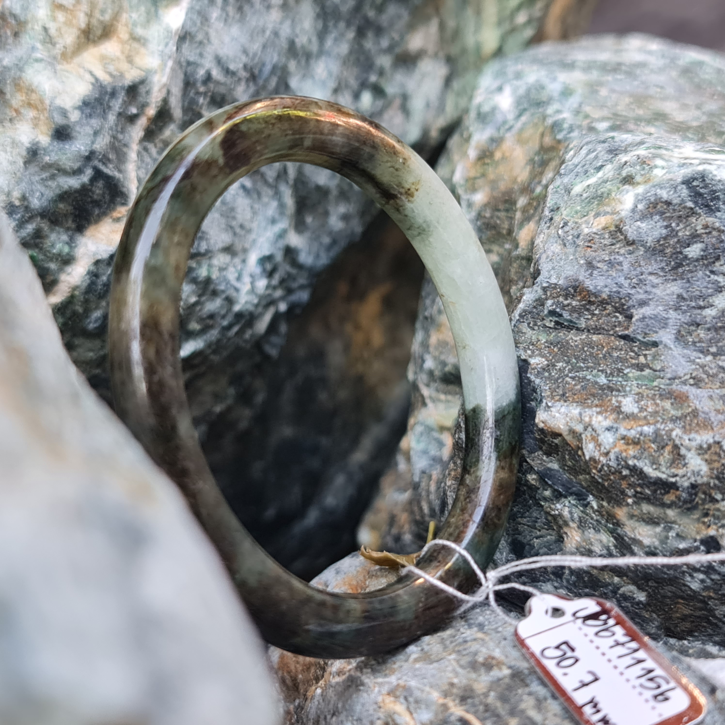 JB6711156 หยก พม่า แท้ Jade กำไลหยก (Jadeite bracelet) พม่า (Myanmar) 50.7 มม.