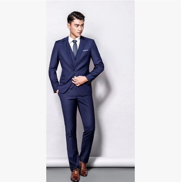 เช่า ชุดสูทชาย สีกรมท่า ทรงคลาสสิก เรียบหรู