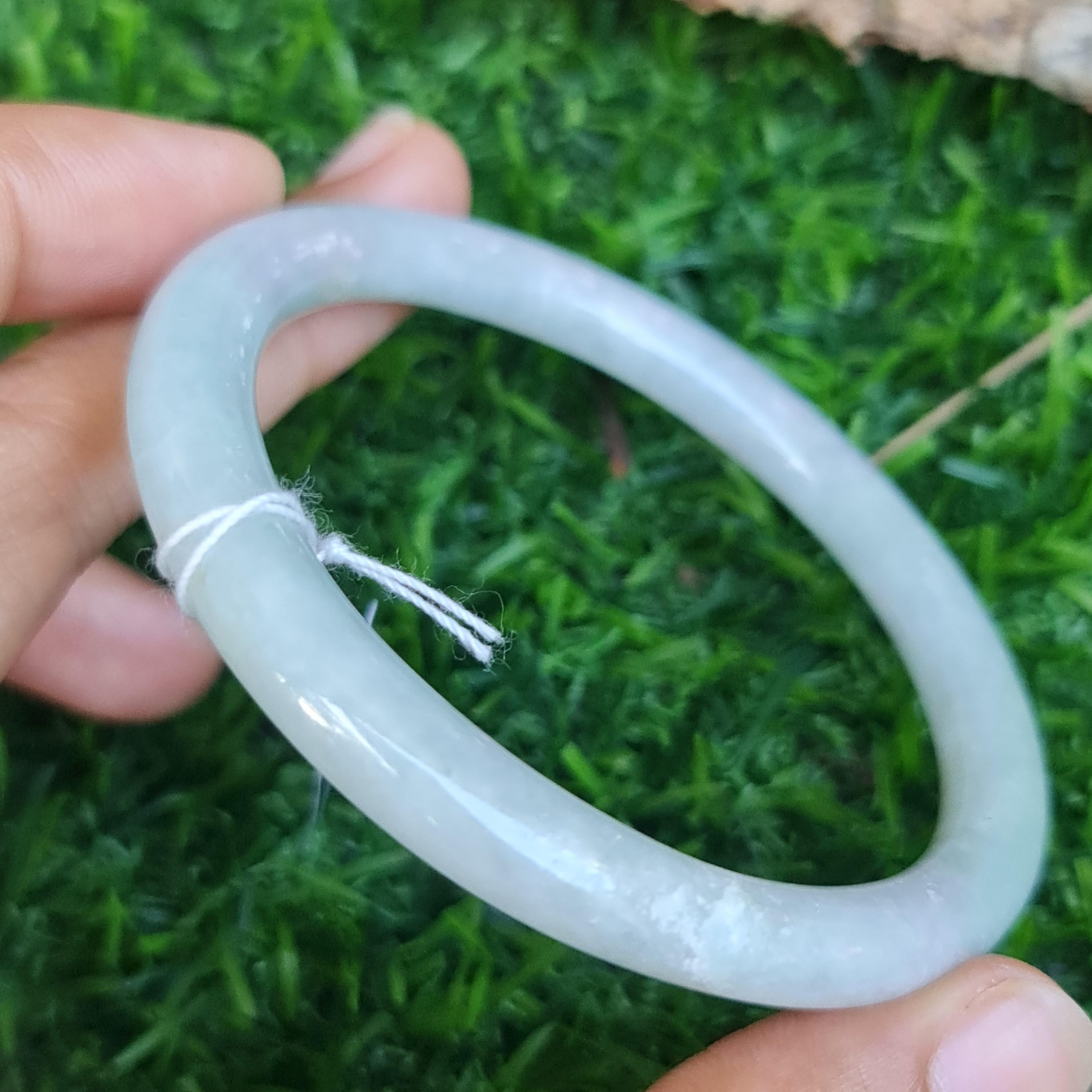 JT6711216 หยก พม่า แท้ Jade กำไลหยก (Jadeite bracelet) พม่า (Myanmar) 55.1 มม.