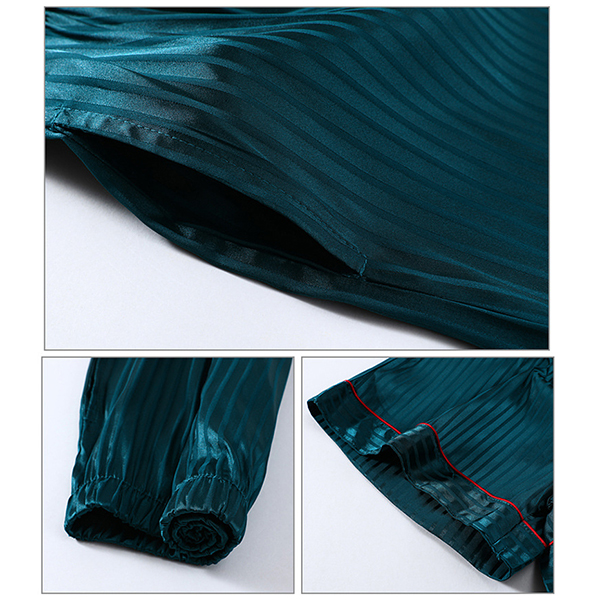 🚩พร้อมส่ง🚩ชุดนอน Silk Satin แขนสั้นขาสั้น ชุดนอนซาตินเกรดพรีเมี่ยม ผ้านุ่มลื่นละมุนผิว ใส่สบายไม่ร้อน (CT116-2)