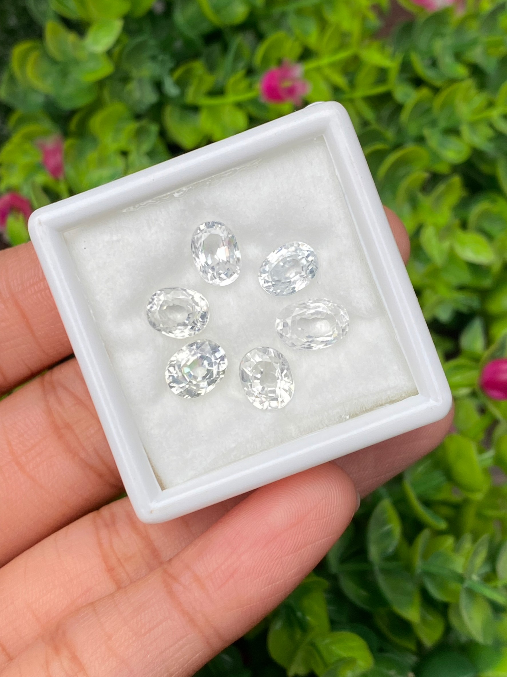 พลอย เพทาย Natural Zircon 13.20 กะรัต (Cts.) 6 เม็ด (6 Pcs.) พลอยแท้อัญมณีมงคล ประจําวันเกิด เครื่องประดับพลอย