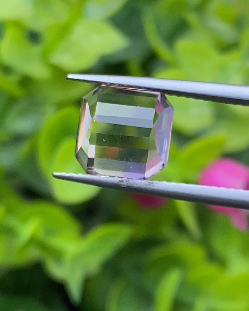 พลอย อเมทริน Natural Ametrine 3.98 กะรัต (Cts.) พลอยแท้ อัญมณีมงคลประจําวันเกิด เครื่องประดับพลอย