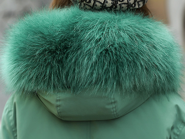 Overcoat เสื้อโค้ทกันหนาวซับเฟอร์ขนนุ่มใส่ติดลบลุยหิมะ มีฮู้ดเฟอร์ถอดได้ (12391X)