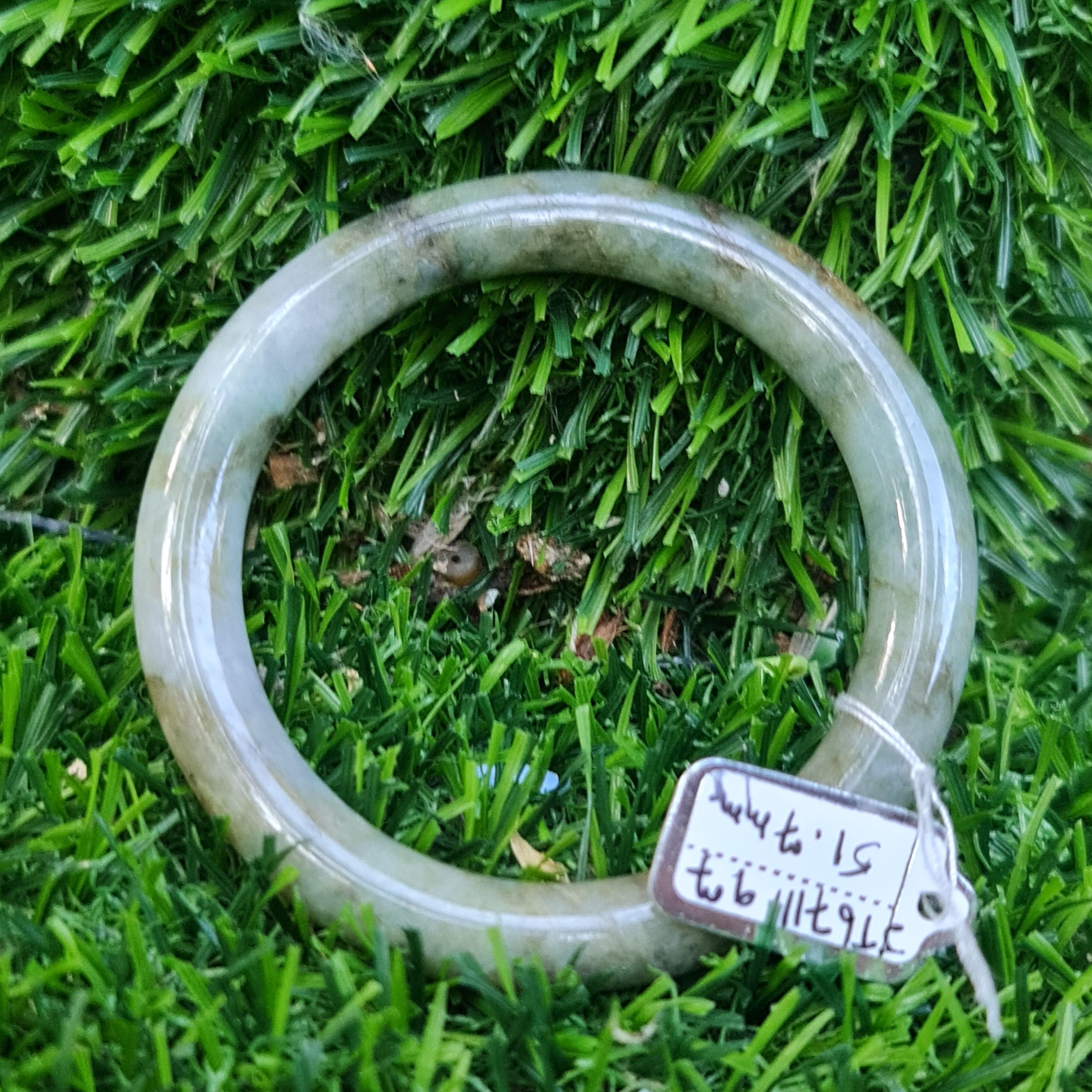 JT6711177 หยก พม่า แท้ Jade กำไลหยก 51.7 มม. (Jadeite bracelet) พม่า (Myanmar)