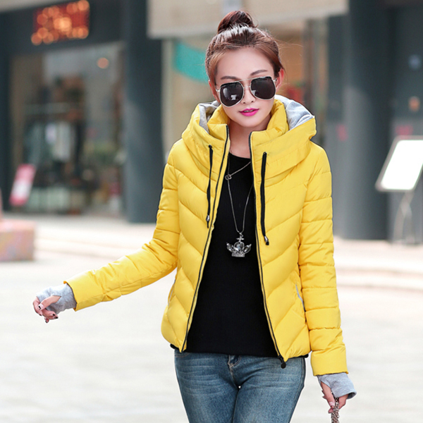 เสื้อโค้ทกันหนาวติดลบลุยหิมะได้ คอปิดซ้อนฮู้ด ทรงสลิม (12236X)