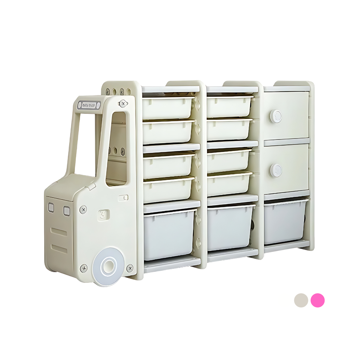 ชั้นวางของสำหรับเด็ก ชั้นวางของรถบัส 13 ช่อง Shelf and Storage for Kids 13 Spots Bus Shelf