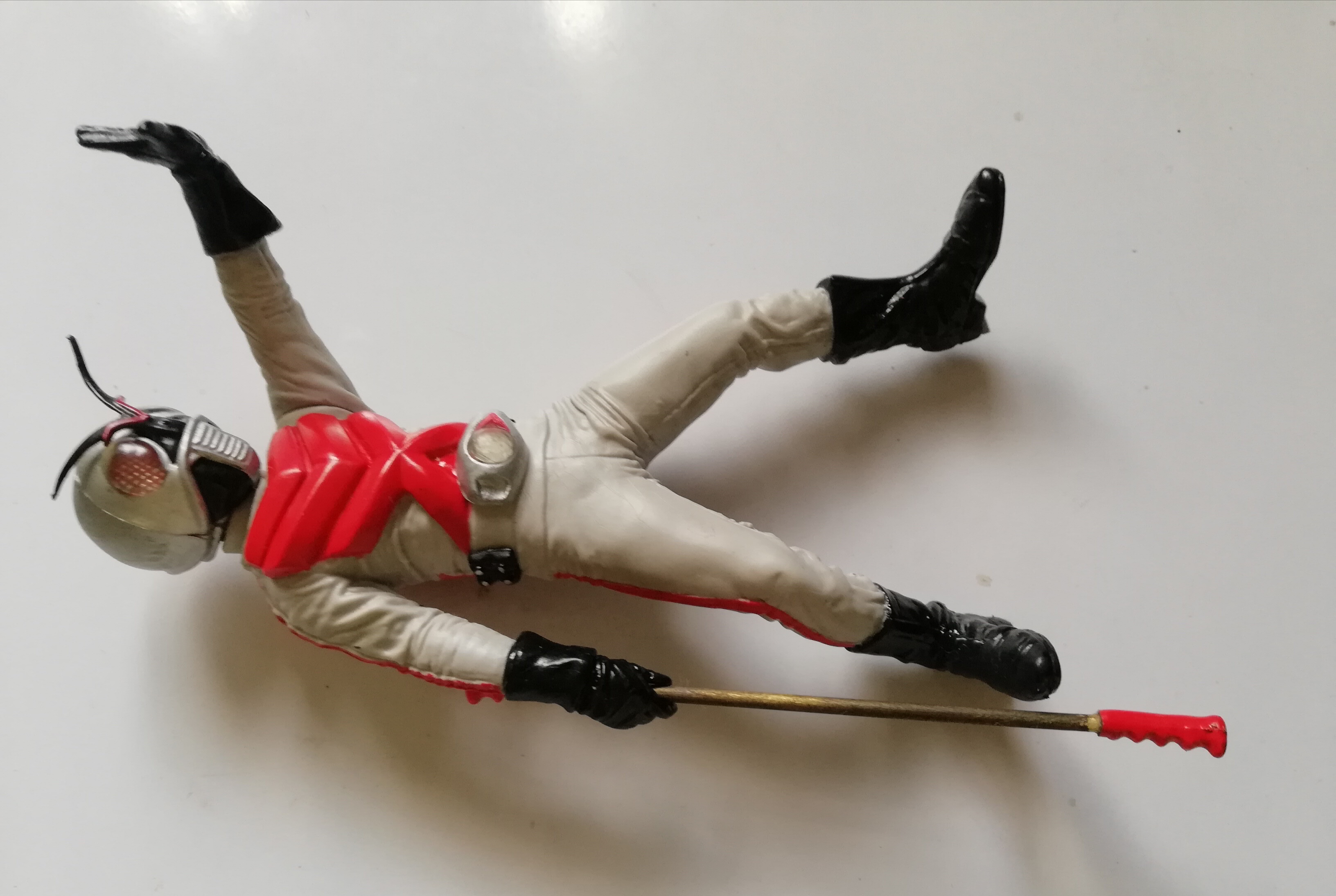 ของเล่น ของสะสมไรเดอร์X,Masked Rider X ของฟิชโช่ สูง13 ซม. มือถือ ไรเดิ้ลสติ๊ก ของเก่าสะสม เก่าเก็บตามสภาพ