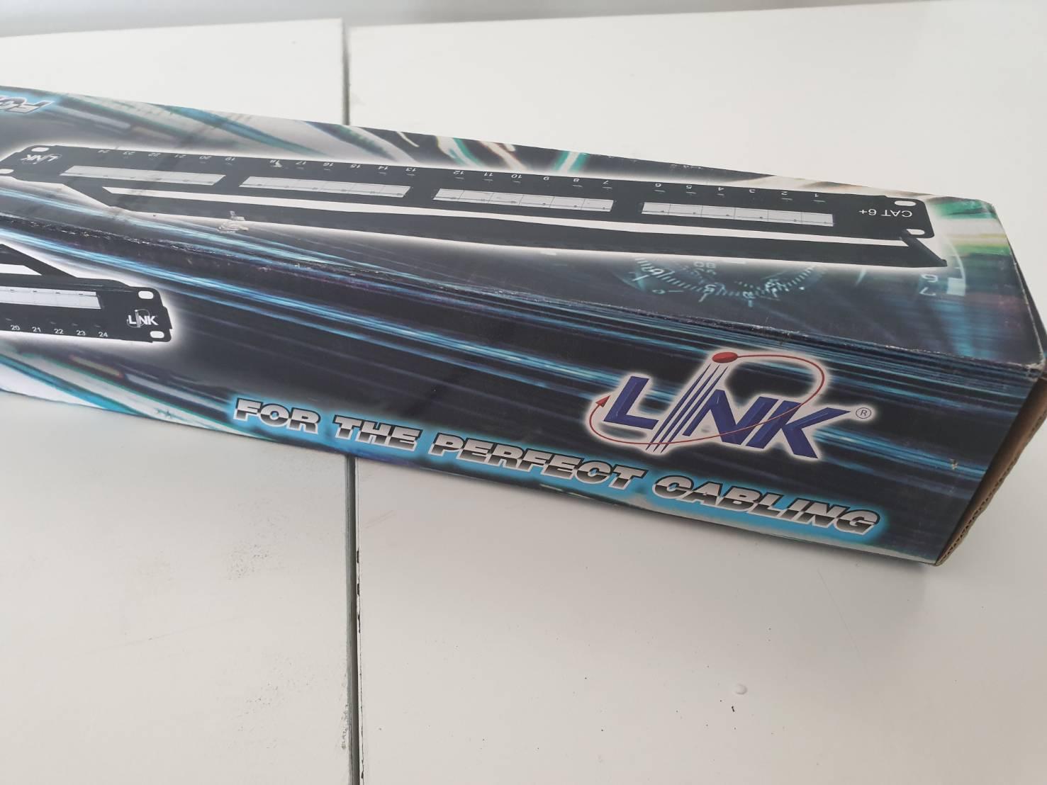 LINK US-3124 : CAT6 PATCH PANEL 24 PORT(1U)