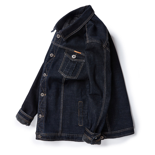 BiG Size เสื้อแจ็กเก็ตยีนส์ซับขนหนากันหนาว (10315MM)