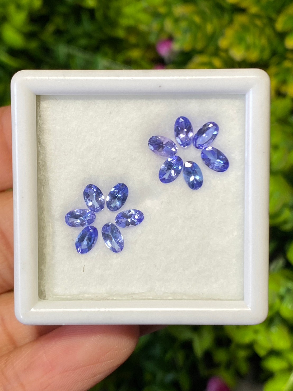 พลอย แทนซาไนท์ Tanzanite 2.78 กะรัต (Cts.) 12 เม็ด พลอยแท้ อัญมณีมงคลประจําวันเกิด เครื่องประดับพลอย