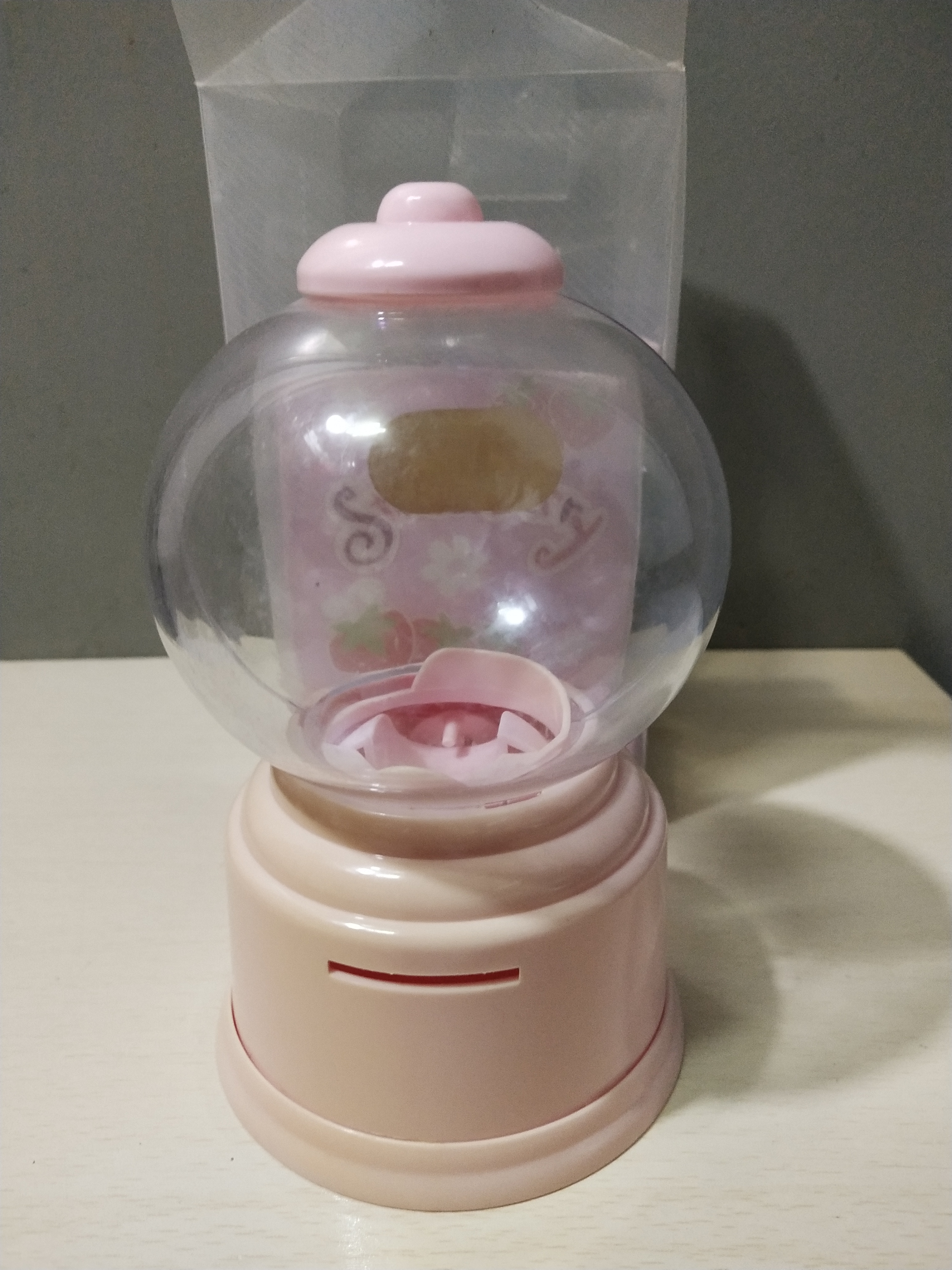 มีหลายภาพ ของสะสม โหลหมุนขนม ขนาดเล็กตามภาพ หมุนได้จริง *กระดาษรองใต้กล่องมีรอยยับ