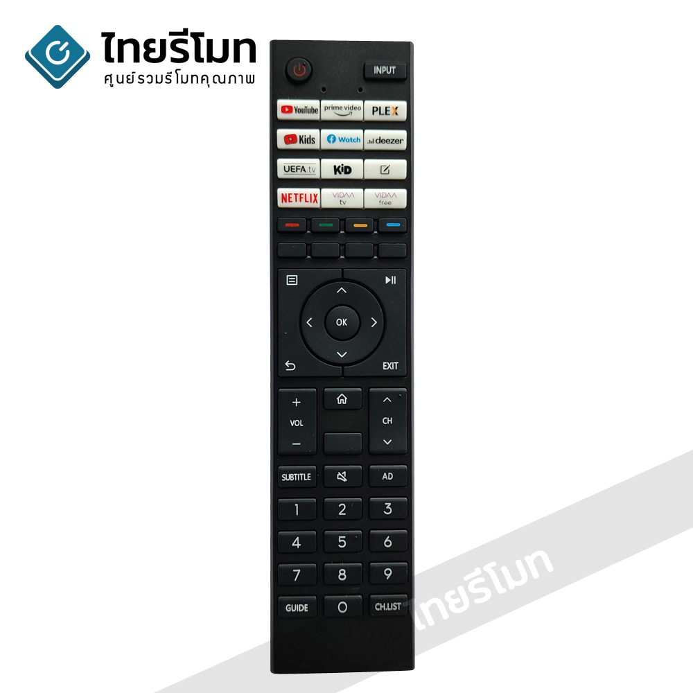 รีโมททีวี Philips ใช้สำหรับSMART TVรุ่นใหม่ รุ่น906P ปุ่มตรง ใช้งานได้ *กดดูรายละเอียดก่อนสั่งซื้อ*